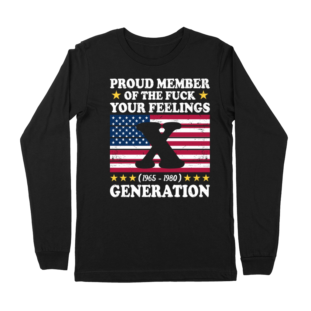 Vintage Funny Generation Gen X Premium Long Sleeve