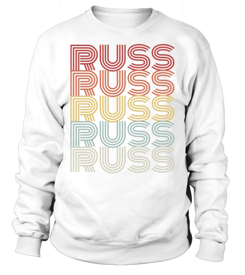 Russ Retro I Love Russ Vintage Russ Lover Russvint Sweatshirt Unisex