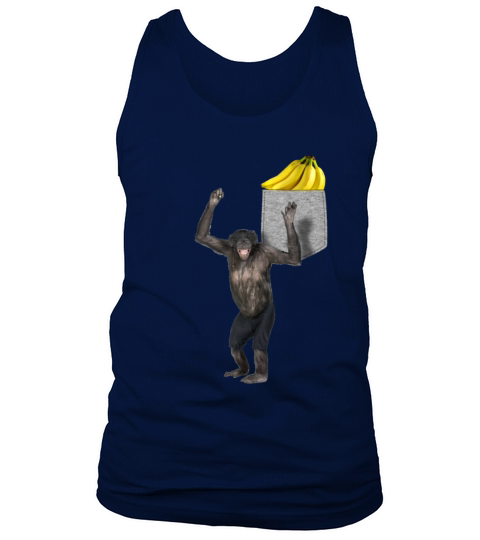Chimpanzee Reaching For Banana In Your Fake Pocket Tank Top Unisex