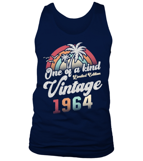 Vintage 1964 Birthday Palm Trees Tank Top Unisex