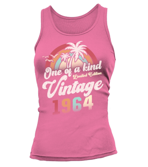Vintage 1964 Birthday Palm Trees Tank top Woman