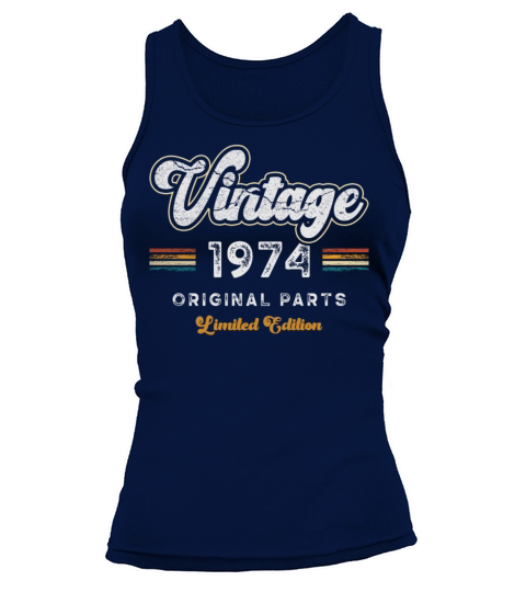 Vintage 1974 Birthday Retro Tank top Woman