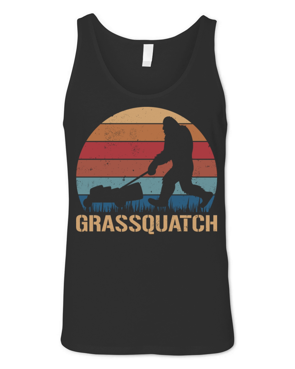 Grassquatch Funny Sasquatch Bigfoot Unisex Jersey Tank