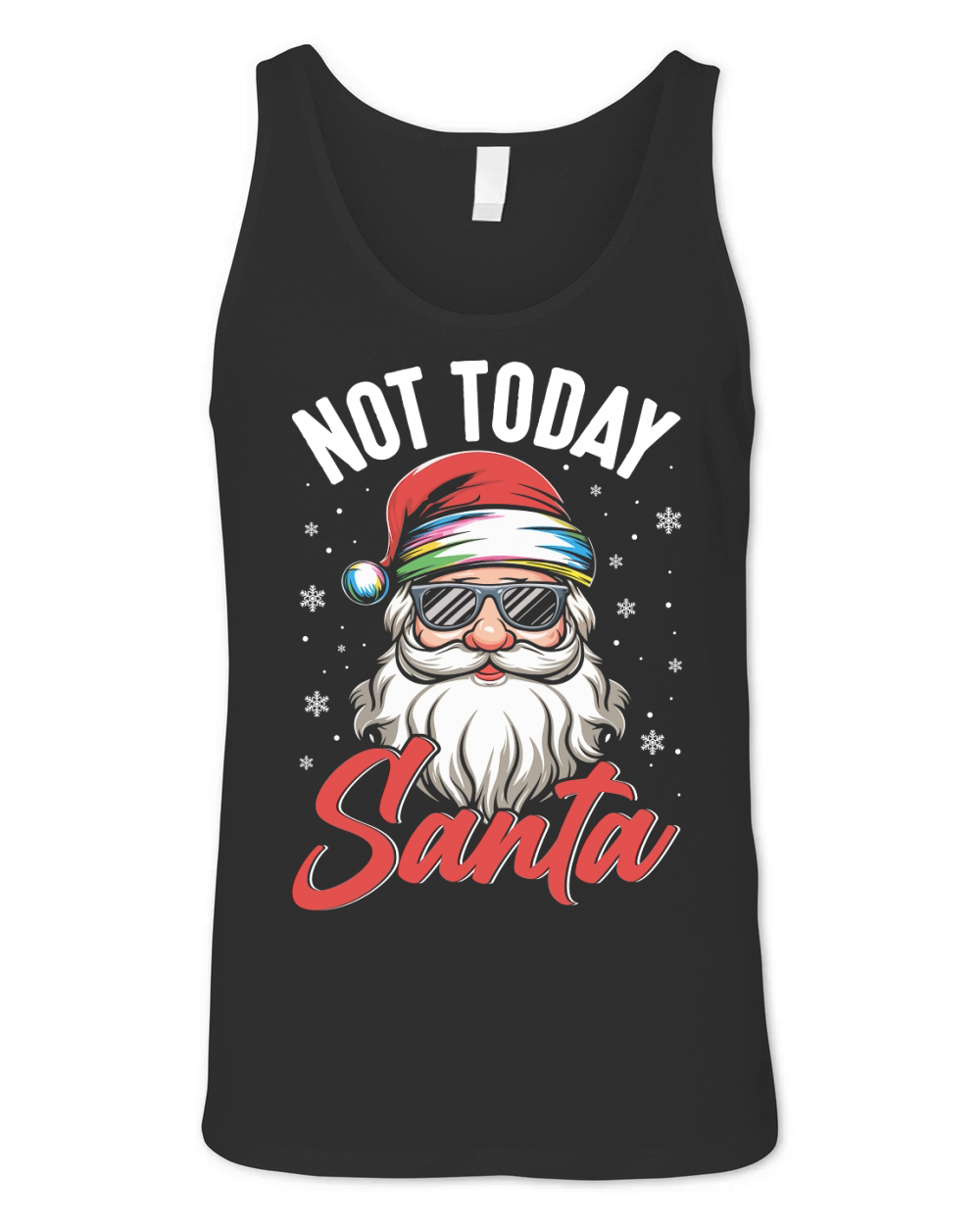Not Today Santa Unisex Jersey Tank
