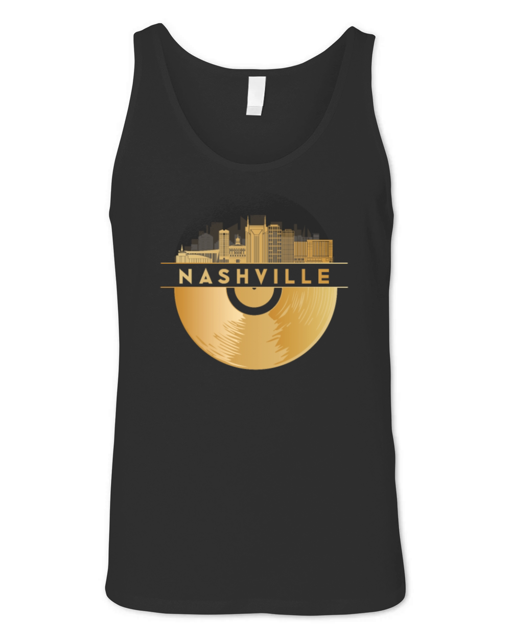 Vinyl-Record-Player Disco-Music Unisex Jersey Tank