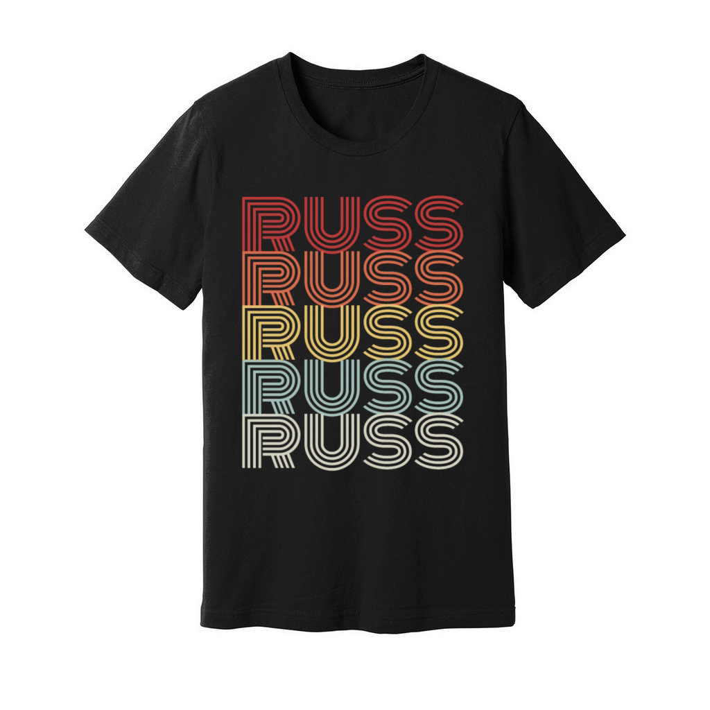 Russ Retro I Love Russ Vintage Russ Lover Russvint Unisex Jersey Tee