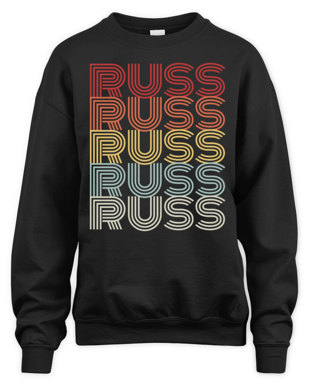 Russ Retro I Love Russ Vintage Russ Lover Russvint Unisex Premium Crewneck Sweatshirt
