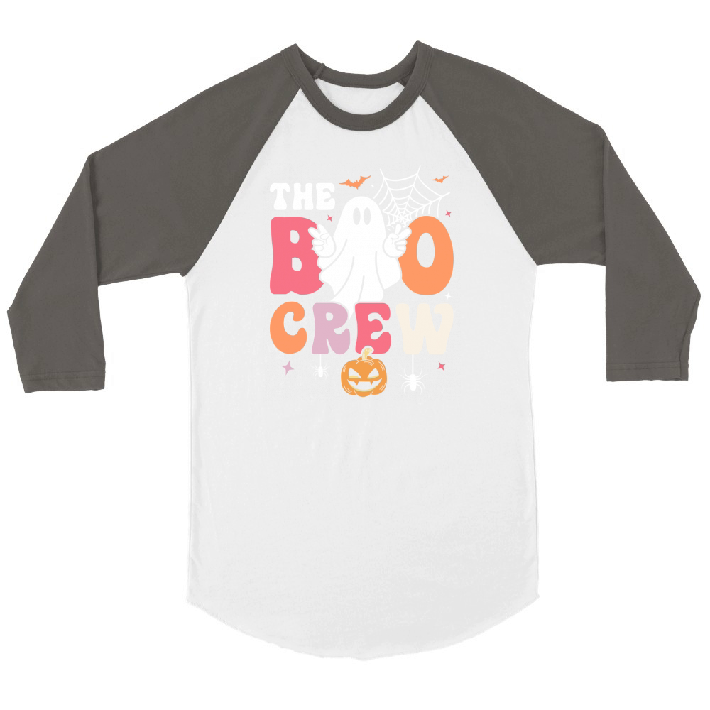 The Boo Crew Unisex ¾ sleeve Raglan T-shirt