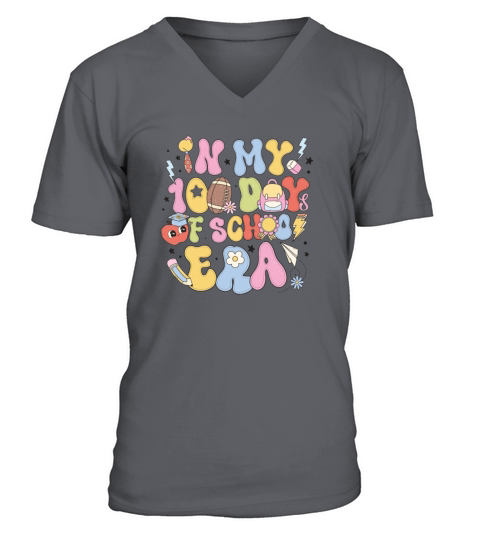 In my 100th day of school V-Neck T-shirt