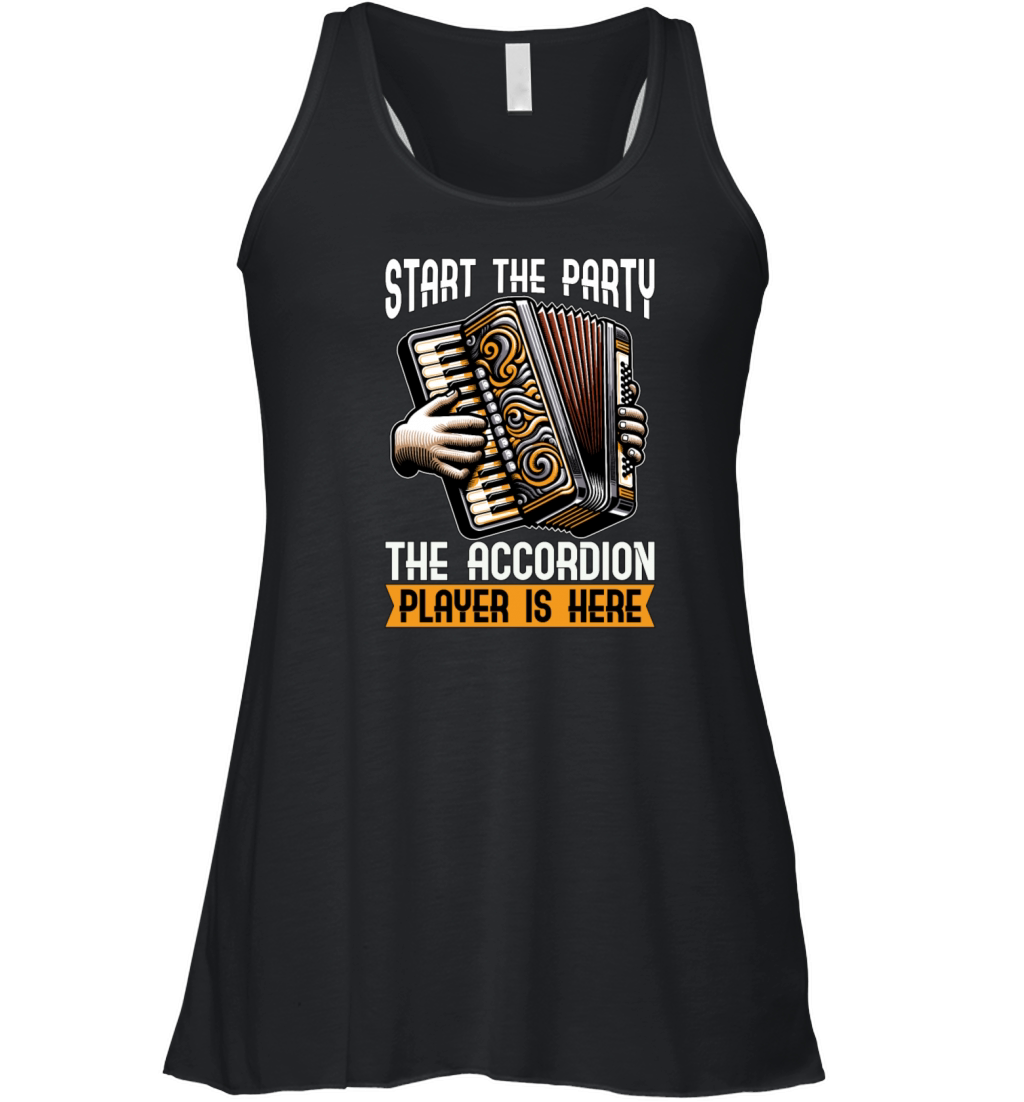 Accordion Start The Party The Accordion Music Women's Flowy Tank Top