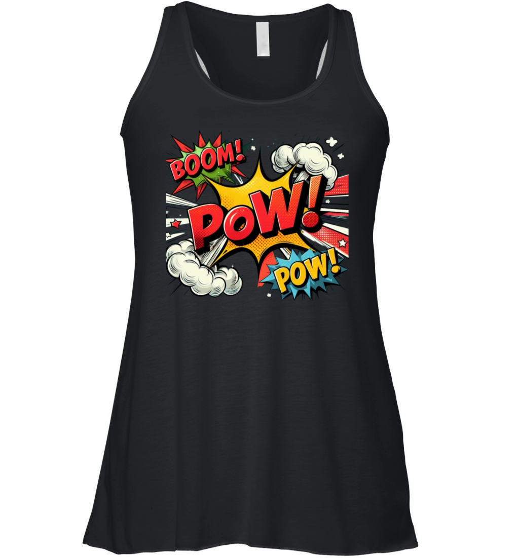 BOOM POW Women's Flowy Tank Top