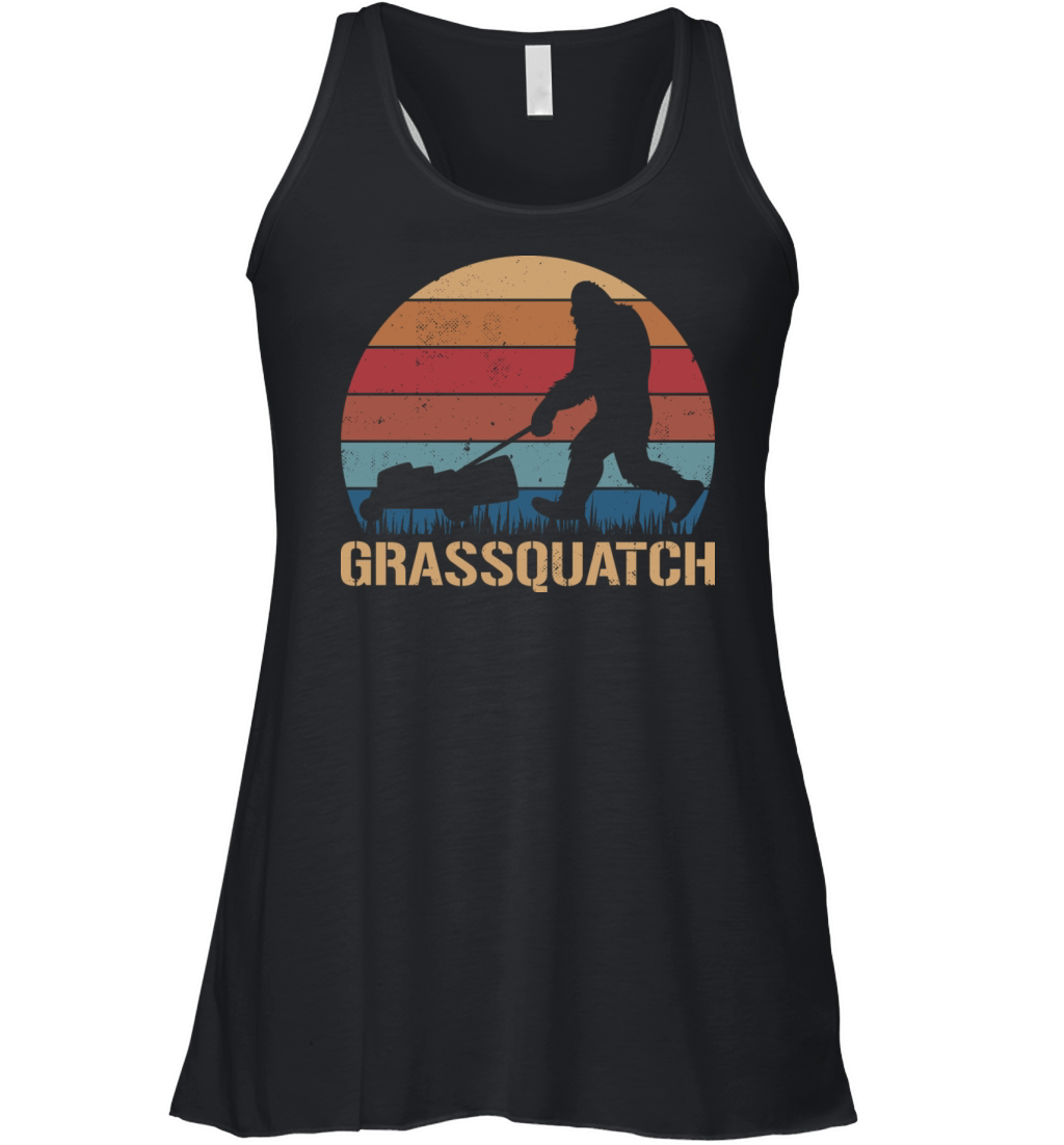Grassquatch Funny Sasquatch Bigfoot Women's Flowy Tank Top