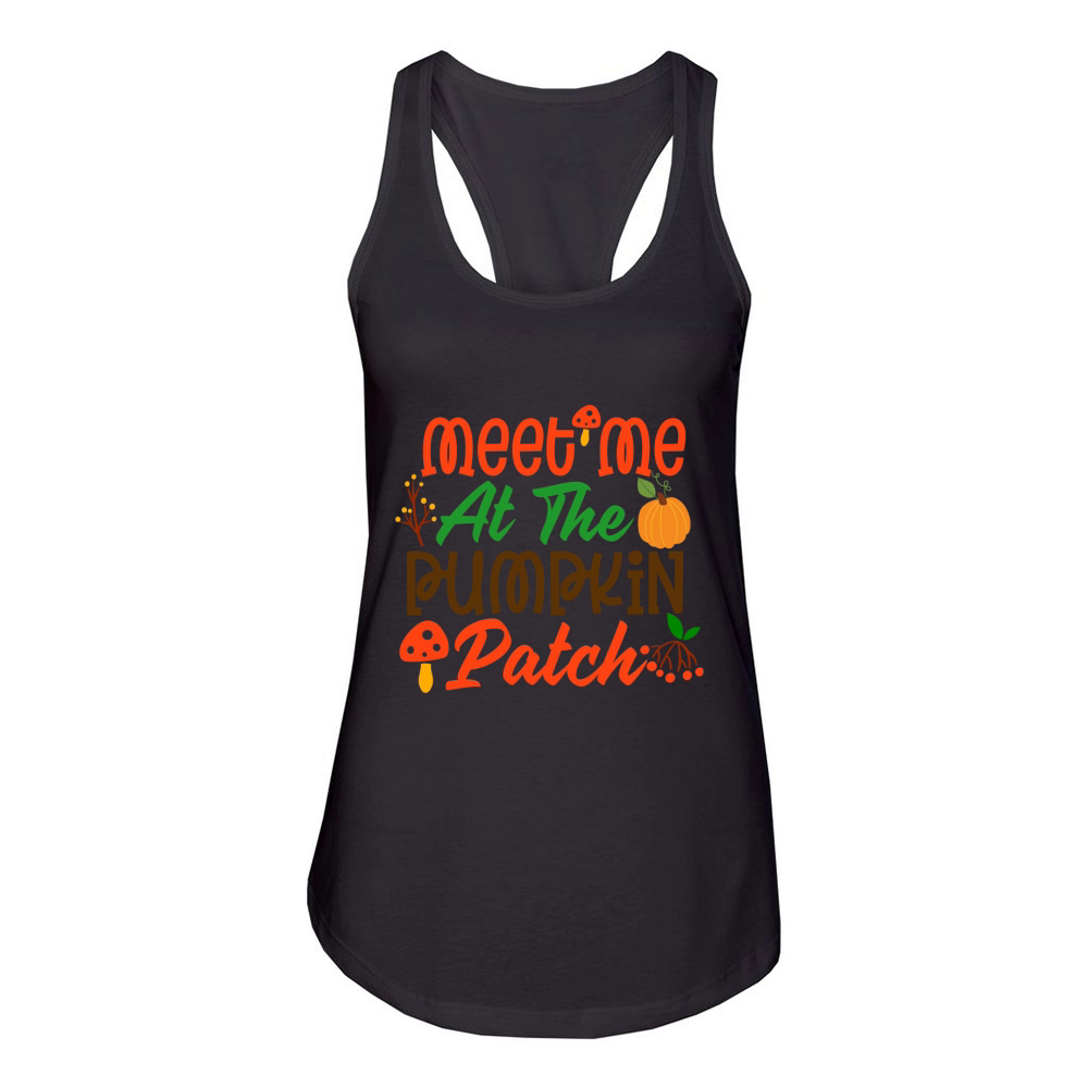 Meet Me At The Pumpkin Patch Women's Racerback Tank