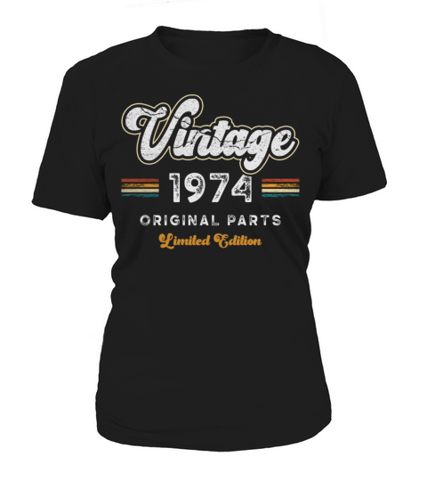Vintage 1974 Birthday Retro Women's T-Shirt