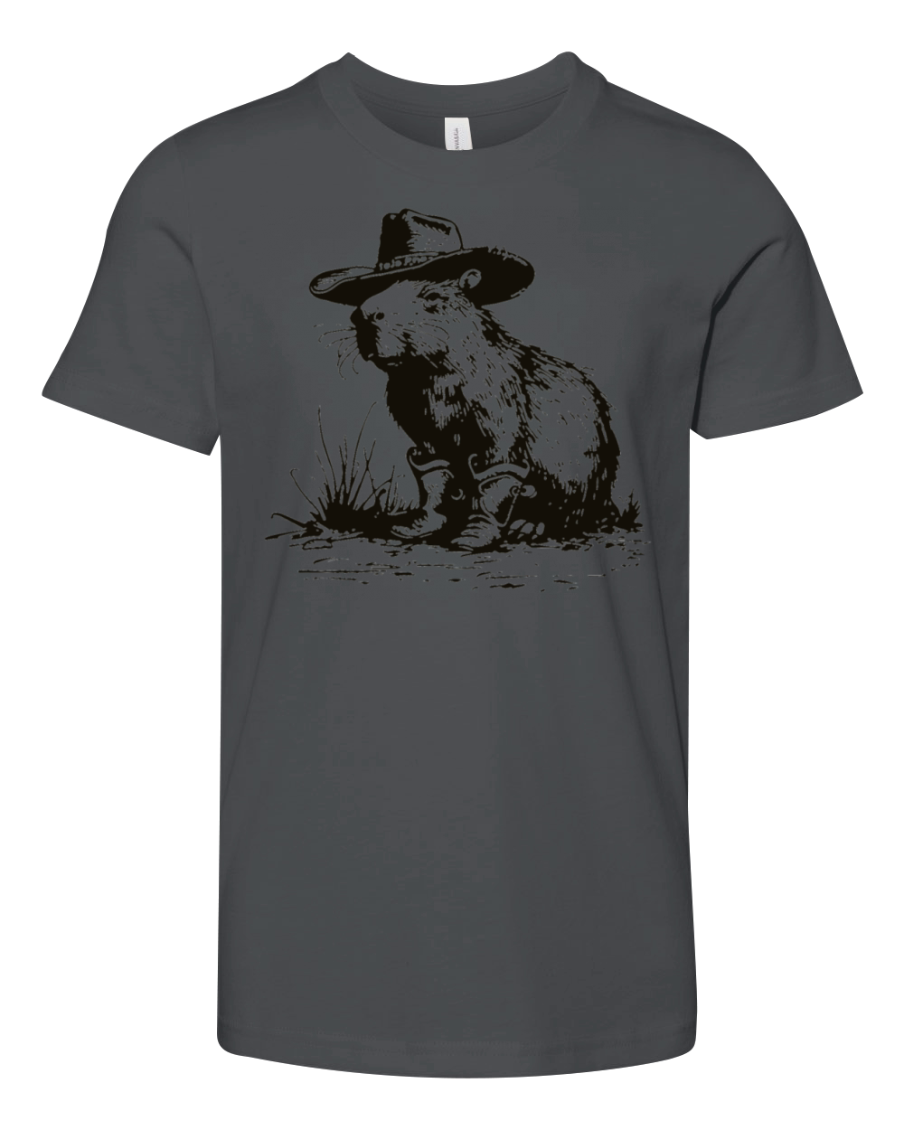 Capybara Cowboy Youth Unisex Jersey Tee