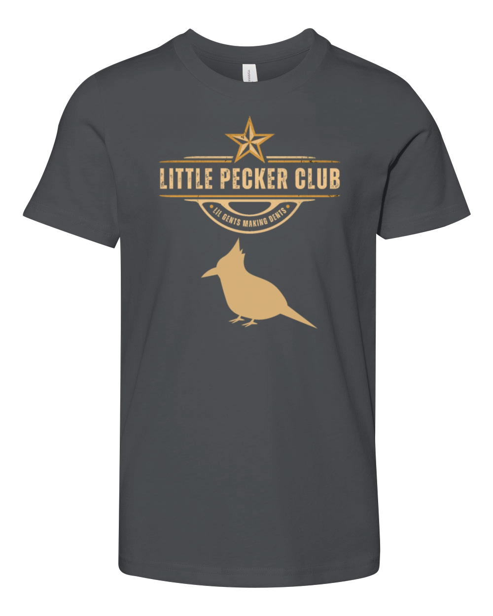 Little Pecker Club Lil Gents Making Dents Vintage Youth Unisex Jersey Tee