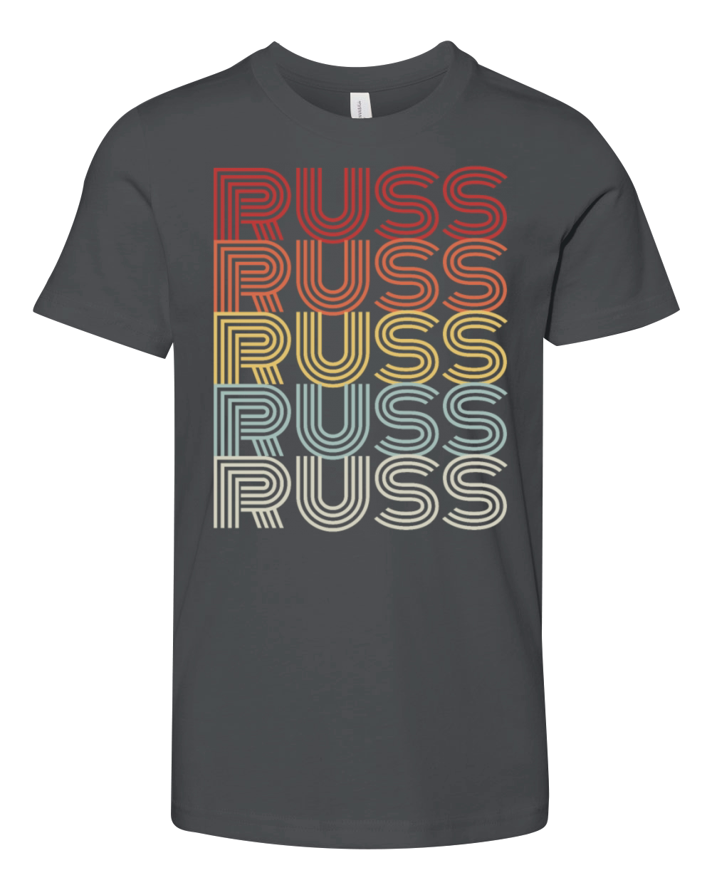Russ Retro I Love Russ Vintage Russ Lover Russvint Youth Unisex Jersey Tee