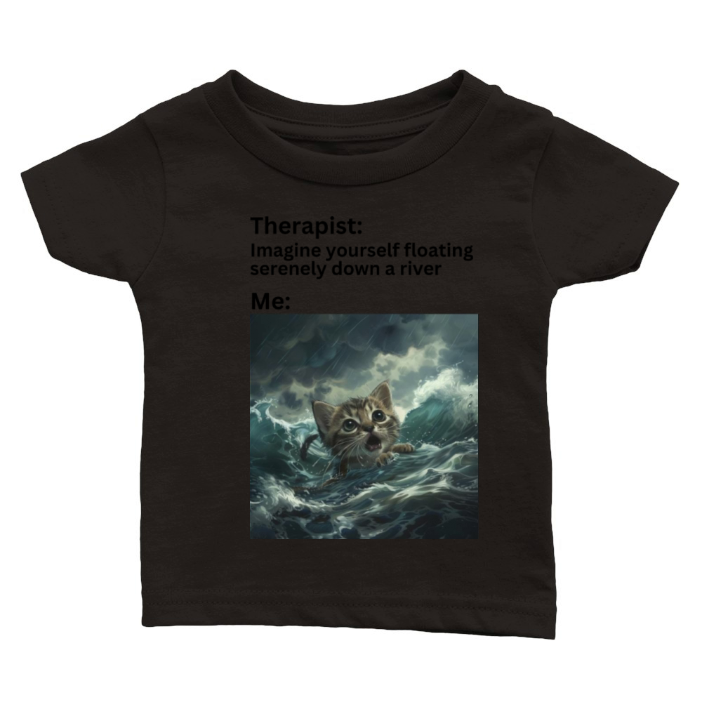 Serenity vs Reality - Chaotic Life Humor Classic Baby Crewneck T-shirt