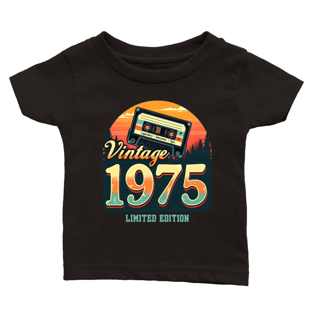 Vintage 1975 Limited Edition Classic Baby Crewneck T-shirt