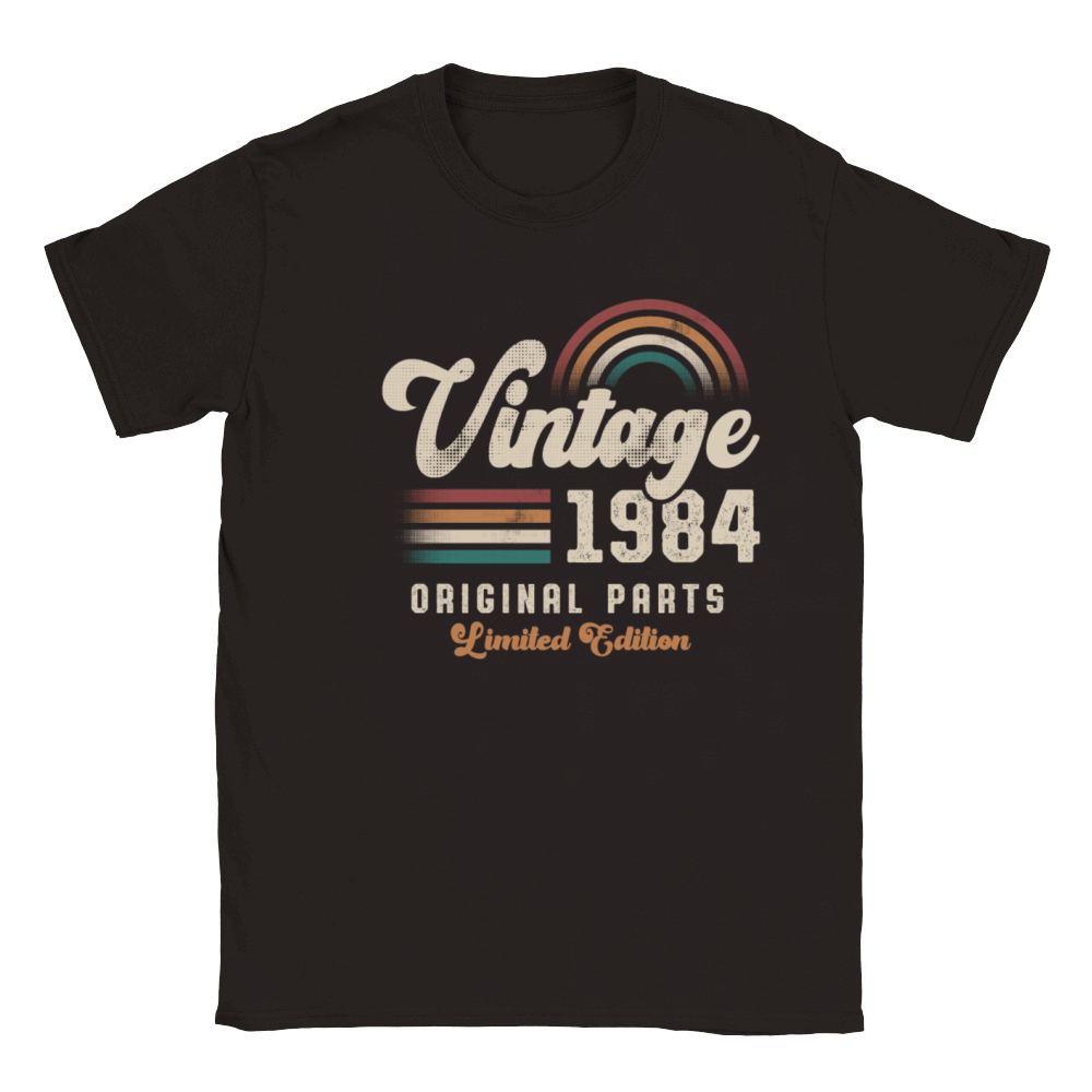 Vintage 1984 Birthday Retro Classic Kids Crewneck T-shirt