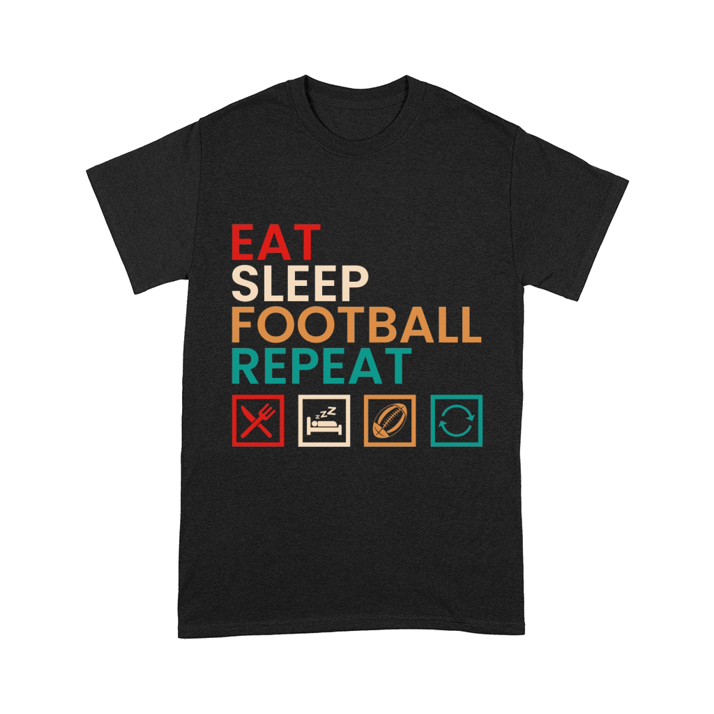 Eat sleep football repeat (2) Comfort T-shirt