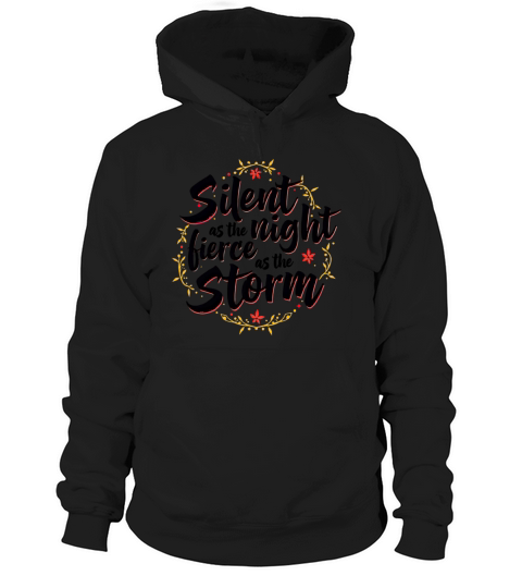 Inspirational Night and Storm Quote Hoodie Unisex