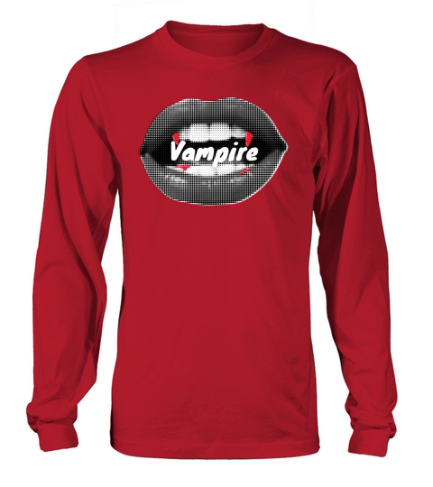 Vampire Teeth Y2K 2000 90s Halloween Autumn Season Long sleeved Unisex