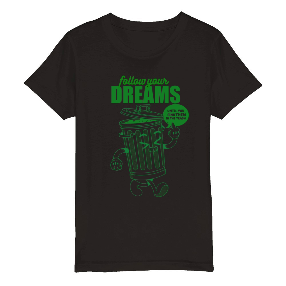 Follow Your Dreams Organic Kids Crewneck T-shirt