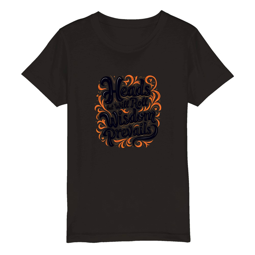 Inspirational Quote with Decorative Elements Organic Kids Crewneck T-shirt