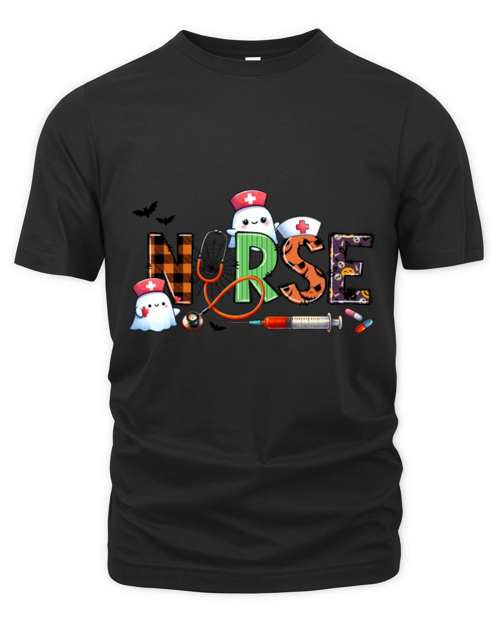 Funny Nurse Halloween Shirt Organic Unisex T-shirt