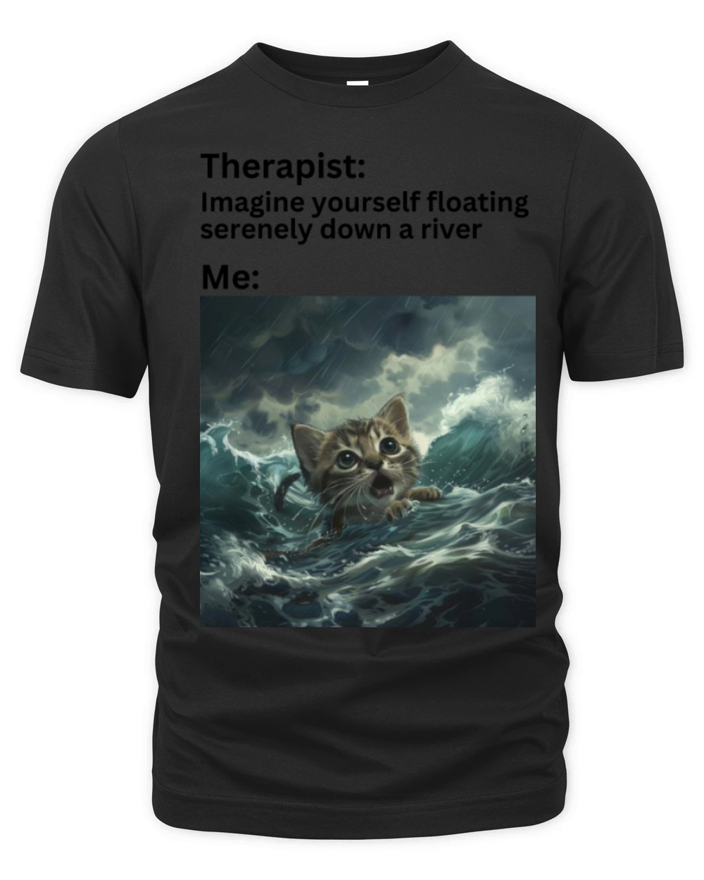 Serenity vs Reality - Chaotic Life Humor Organic Unisex T-shirt