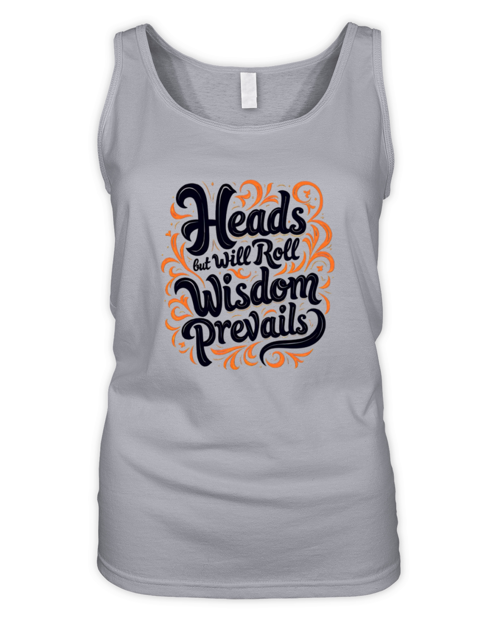 Inspirational Quote with Decorative Elements Organic Women's Tank Top