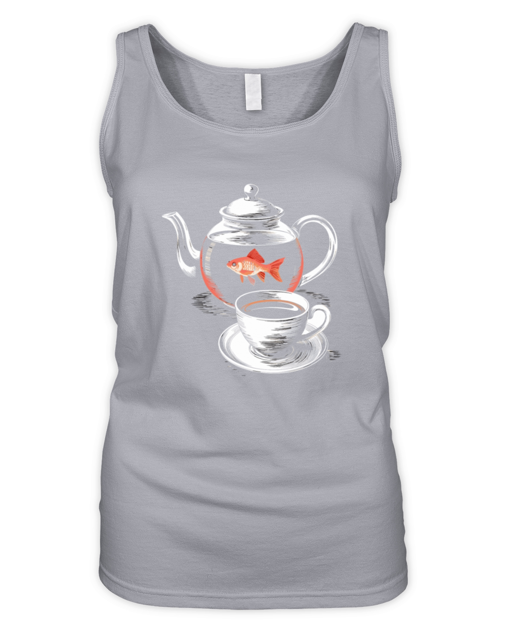 Twin Peaks A Fish In The Percolator Vintage Coffee Organic Women's Tank Top