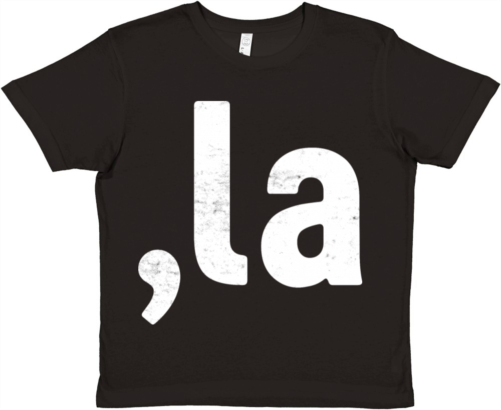 Comma La Kamala Harris 2024 White Retro Vote Premium Kids Crewneck T-shirt