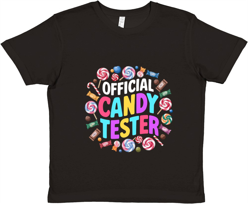 Official Candy Tester Premium Kids Crewneck T-shirt