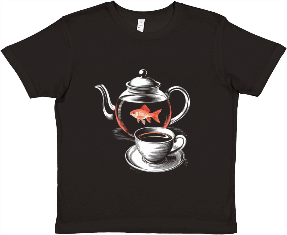 Twin Peaks A Fish In The Percolator Vintage Coffee Premium Kids Crewneck T-shirt