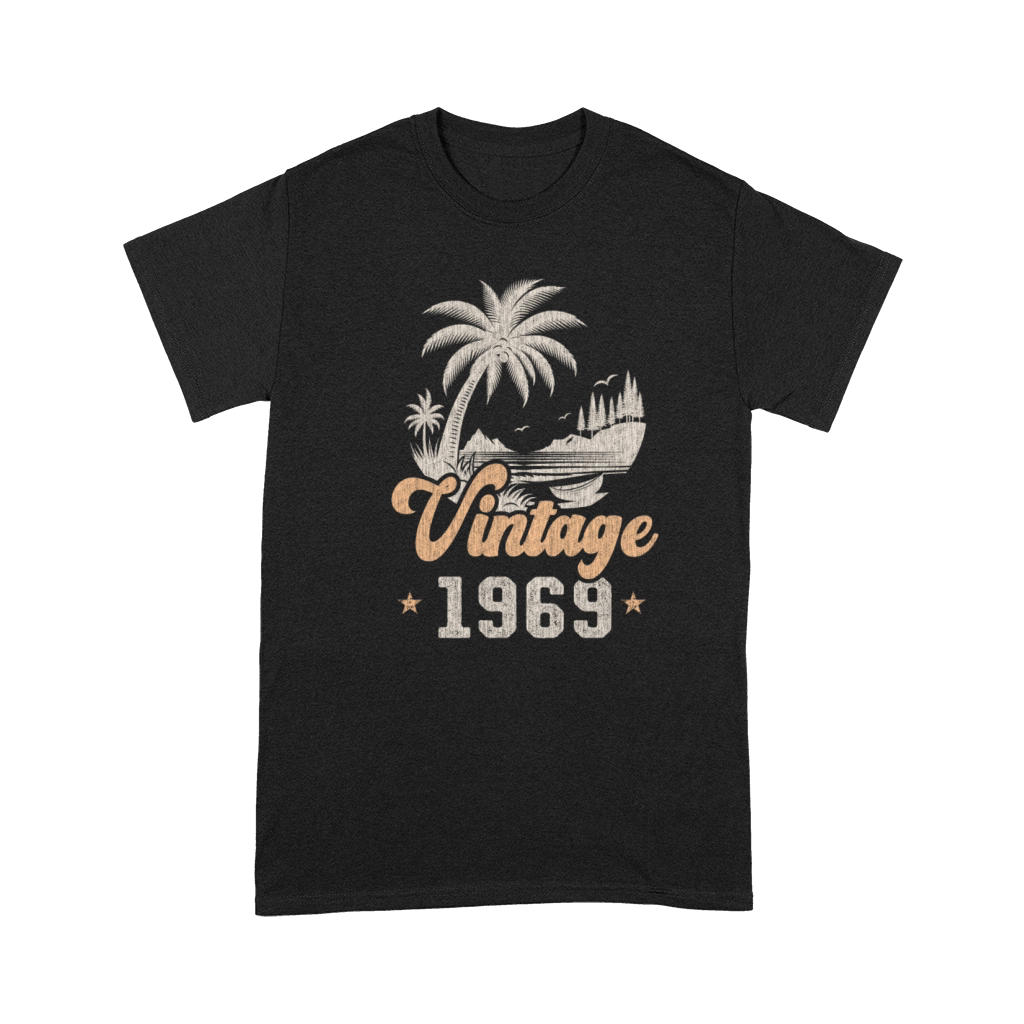 Vintage 1969 Birthday Palm Trees Premium T-shirt