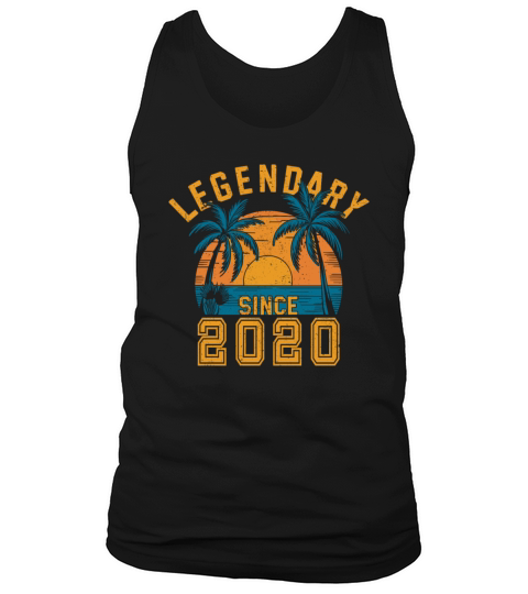 Legendary Since 2020 Birthday Sunset Retro Palm Tank Top Unisex