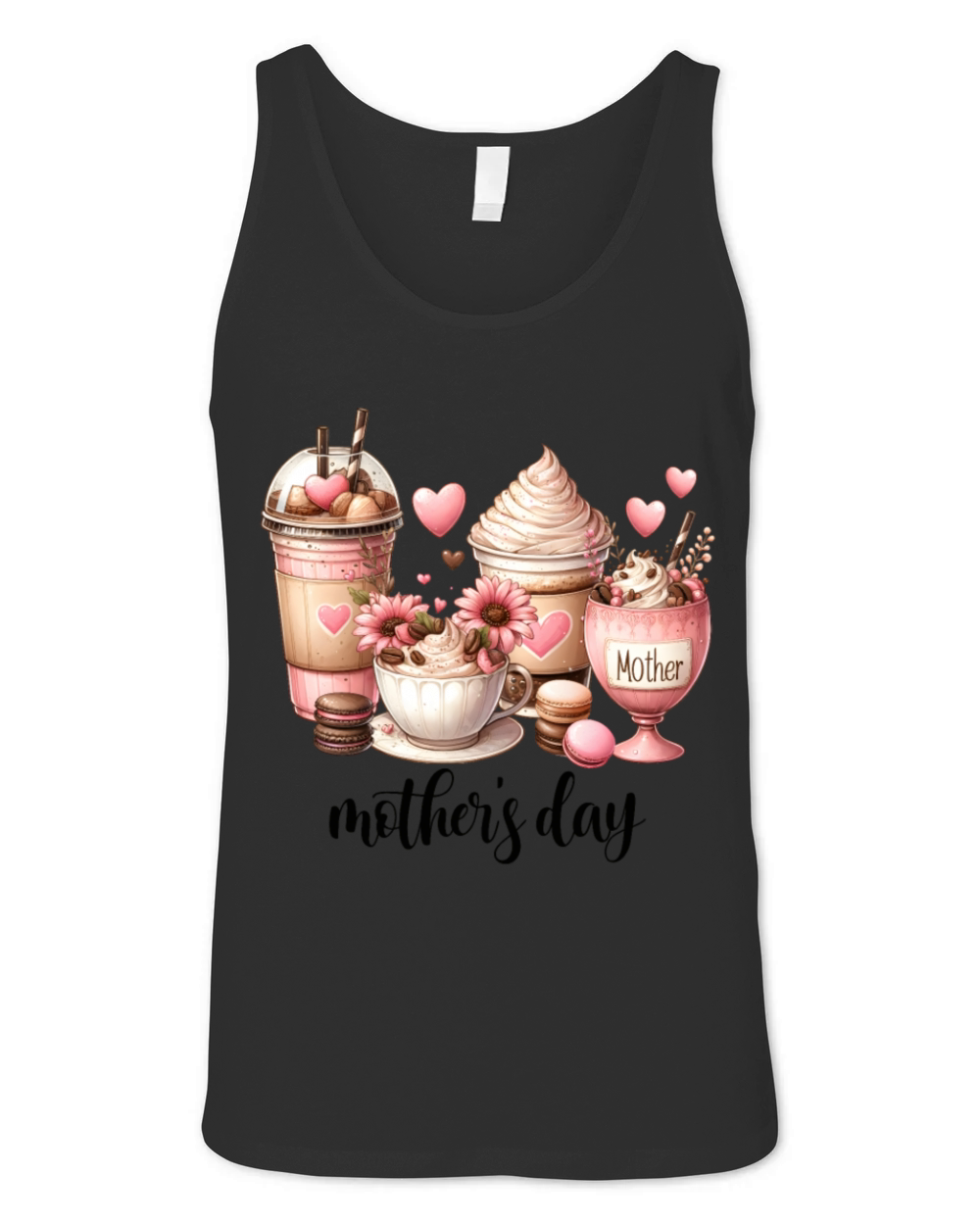 coffee mother day t shirt Unisex Jersey Tank