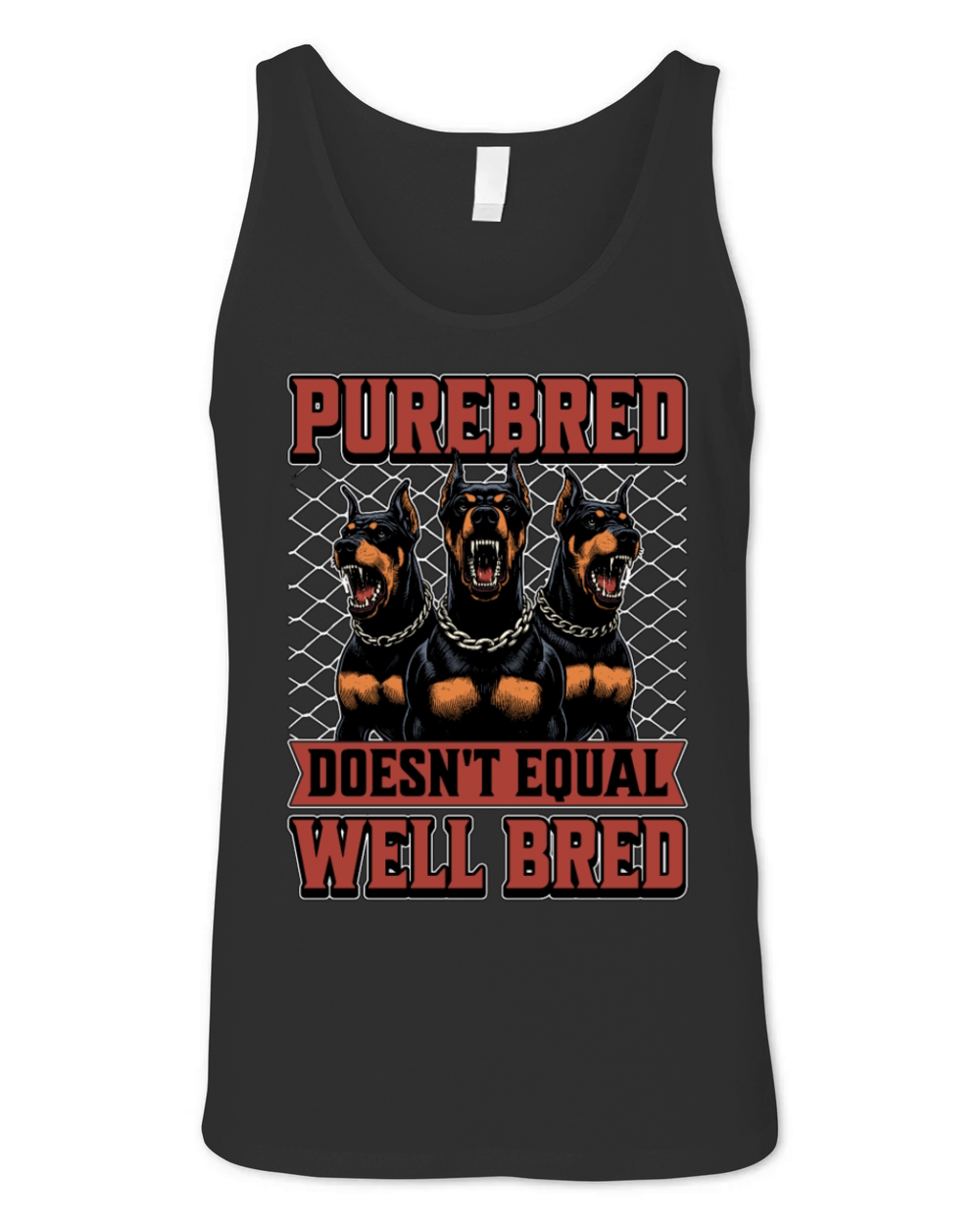 Dog Trainer Purebred Doesnt Equal Dog School Unisex Jersey Tank
