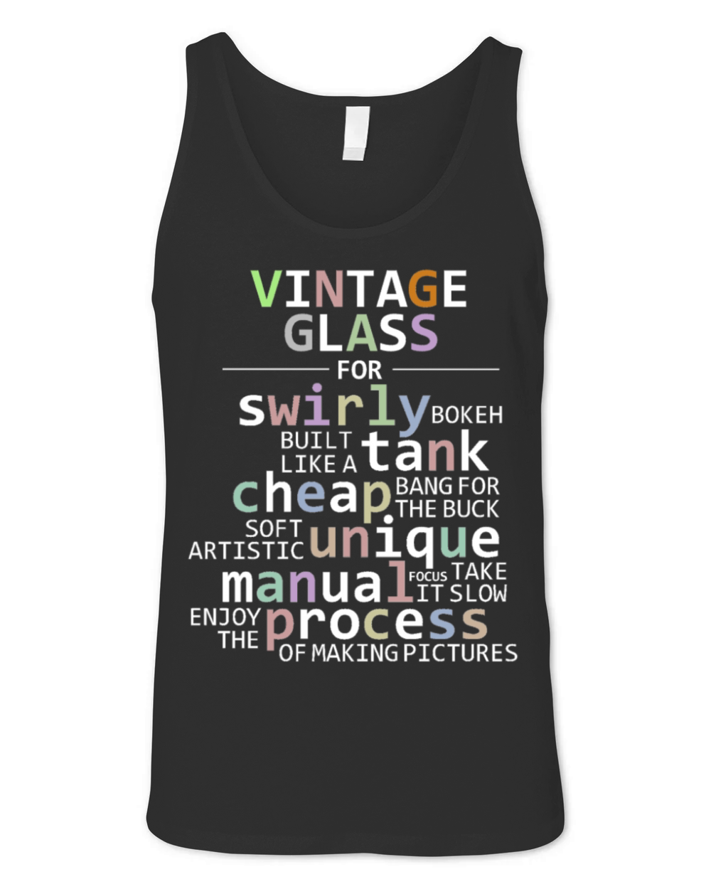 Vintage Glass Unisex Jersey Tank