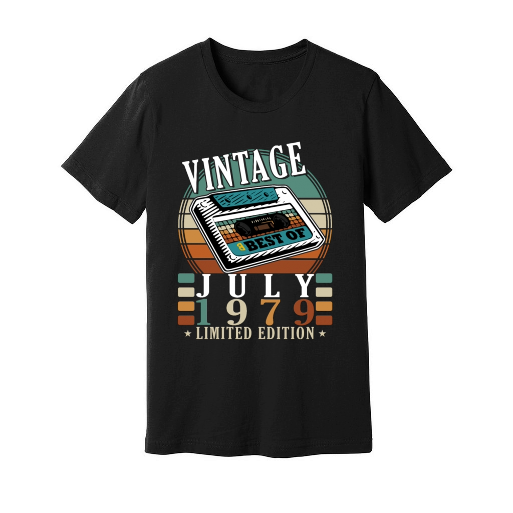 45th birthday 45 years July 1979 Unisex Jersey Tee