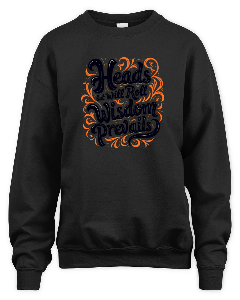 Inspirational Quote with Decorative Elements Unisex Premium Crewneck Sweatshirt