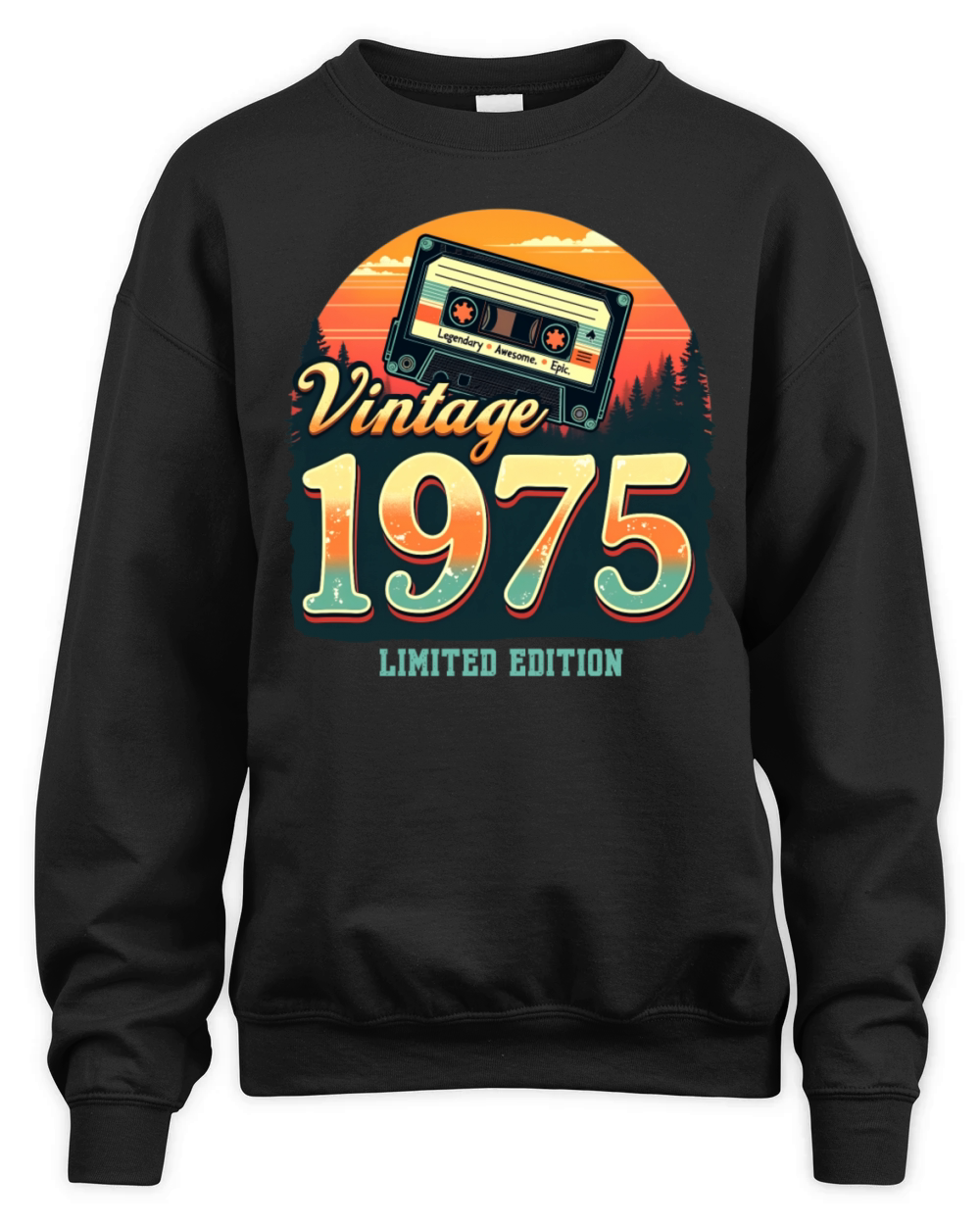 Vintage 1975 Limited Edition Unisex Premium Crewneck Sweatshirt