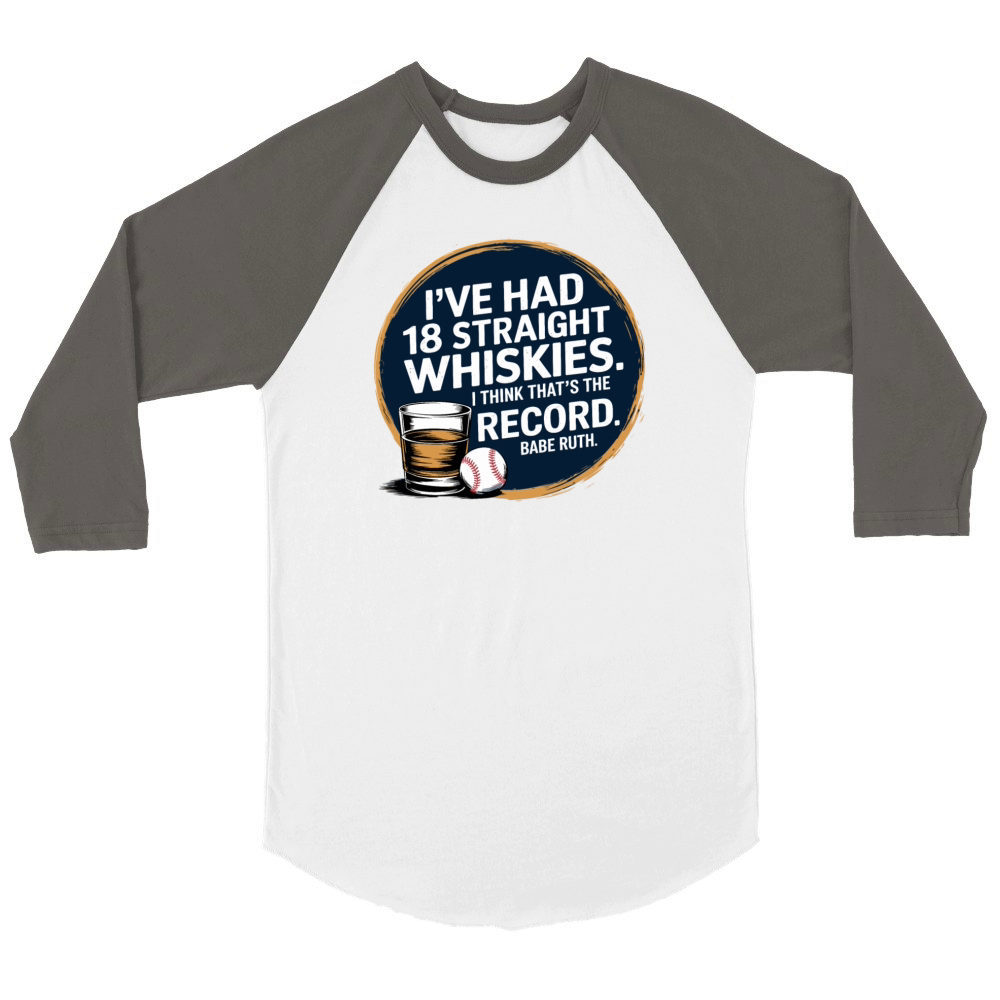 Baseball Babe Ruth Saying Sports Quote Unisex ¾ sleeve Raglan T-shirt