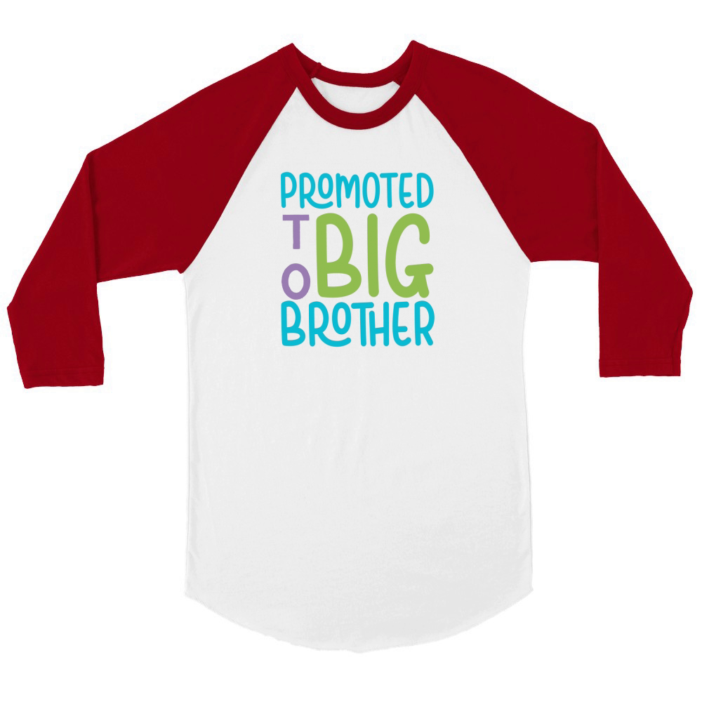 promoted to big brother Unisex ¾ sleeve Raglan T-shirt