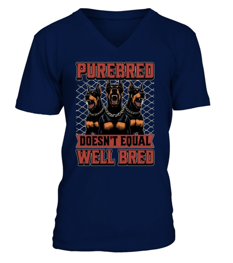 Dog Trainer Purebred Doesnt Equal Dog School V-Neck T-shirt