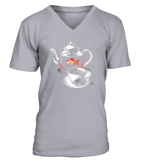 Twin Peaks A Fish In The Percolator Vintage Coffee V-Neck T-shirt