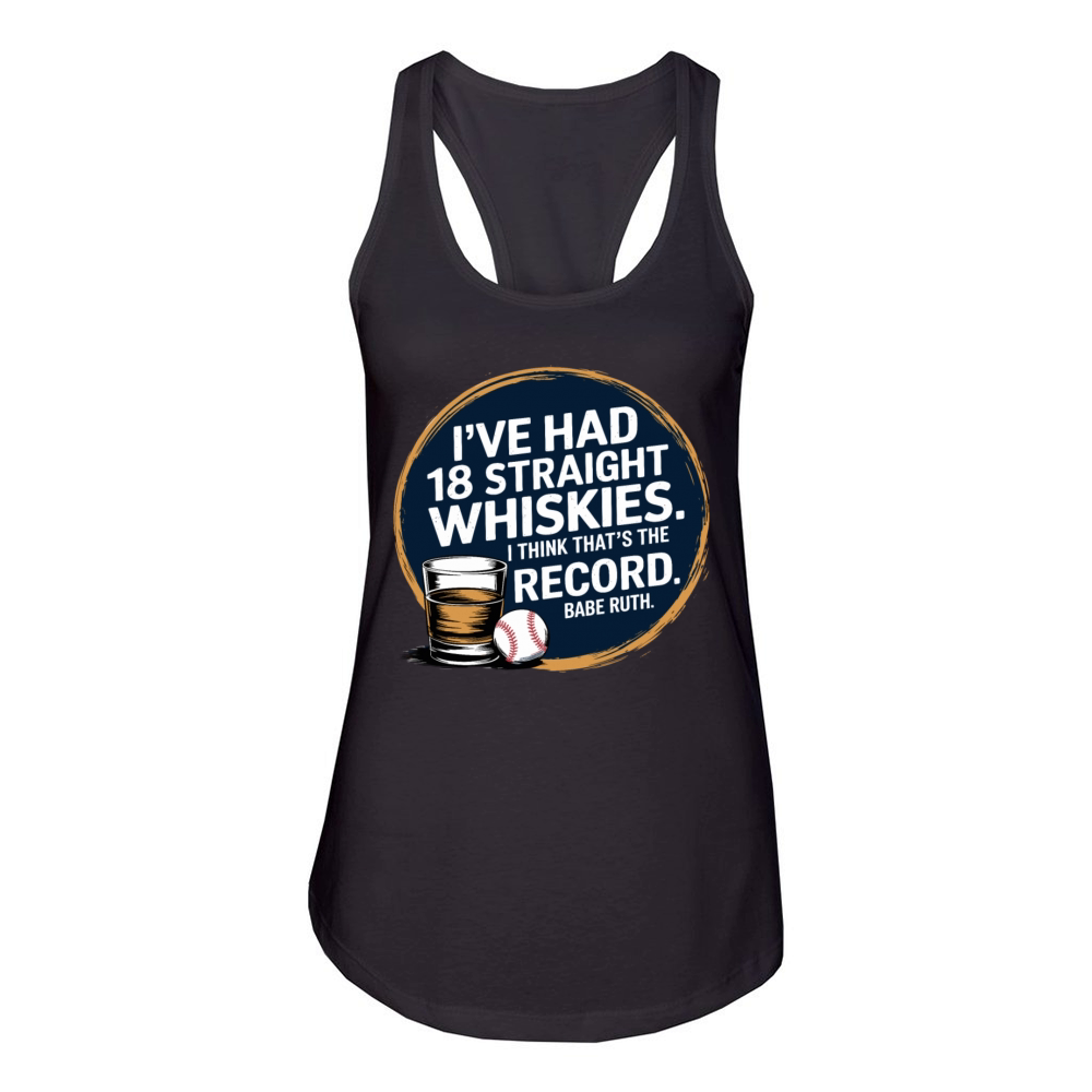 Baseball Babe Ruth Saying Sports Quote Women's Racerback Tank