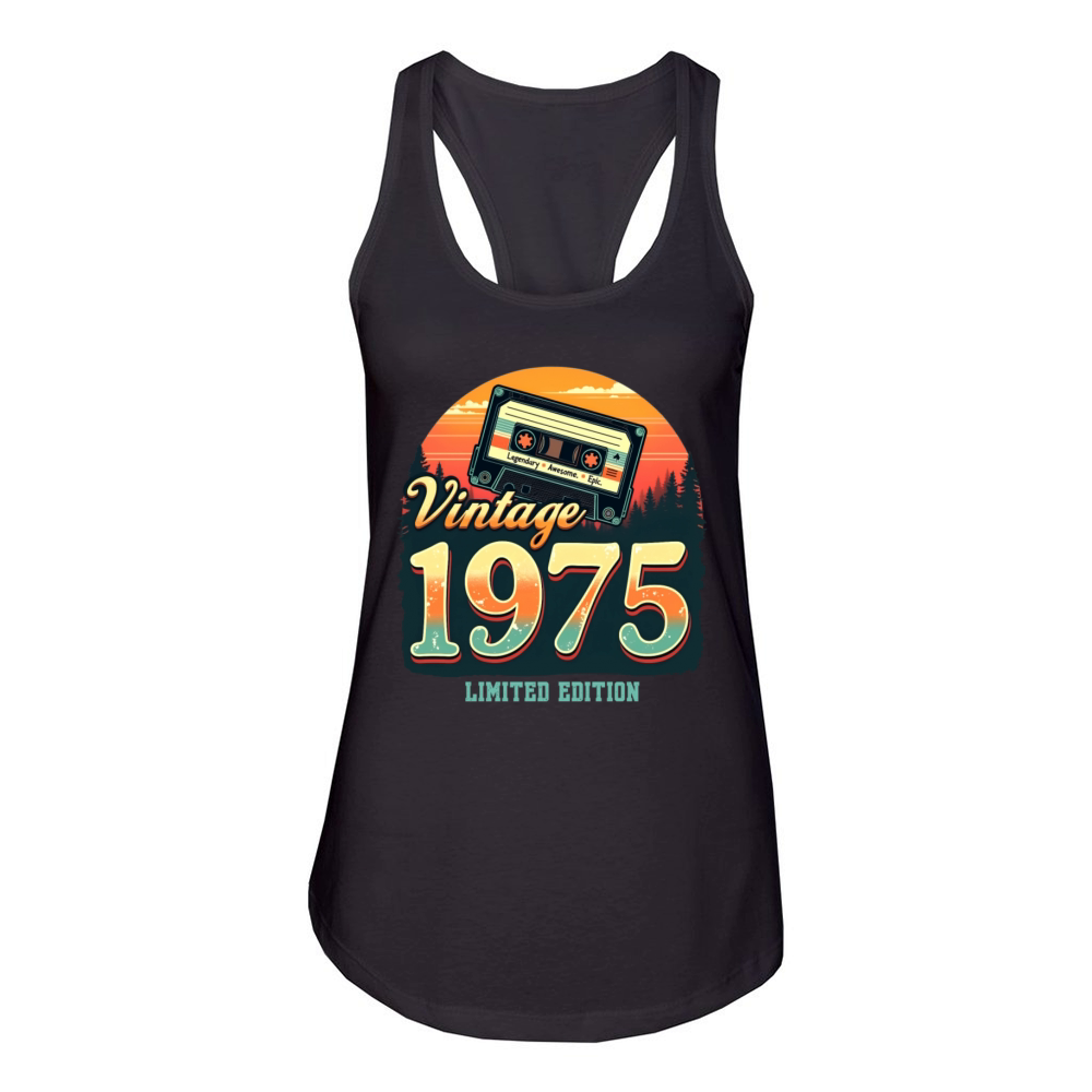 Vintage 1975 Limited Edition Women's Racerback Tank